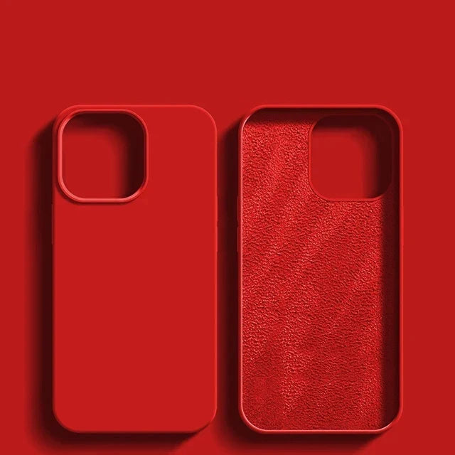 Luxury Shockproof Case For Apple iPhone 11 12 13 14 15 16 17 Pro Max 17 Air Plus Liquid Silicone Cases Cover Phone Accessories